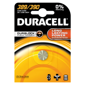 68131 - DURACELL Knoopcelbatterij Zilver Oxide Eenmalig Gebruik 389/390