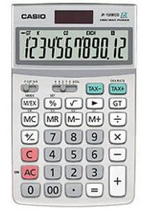 JF-120ECO - CASIO Bureau Calculator JF-120 ECO 12-Cijfers Grijs