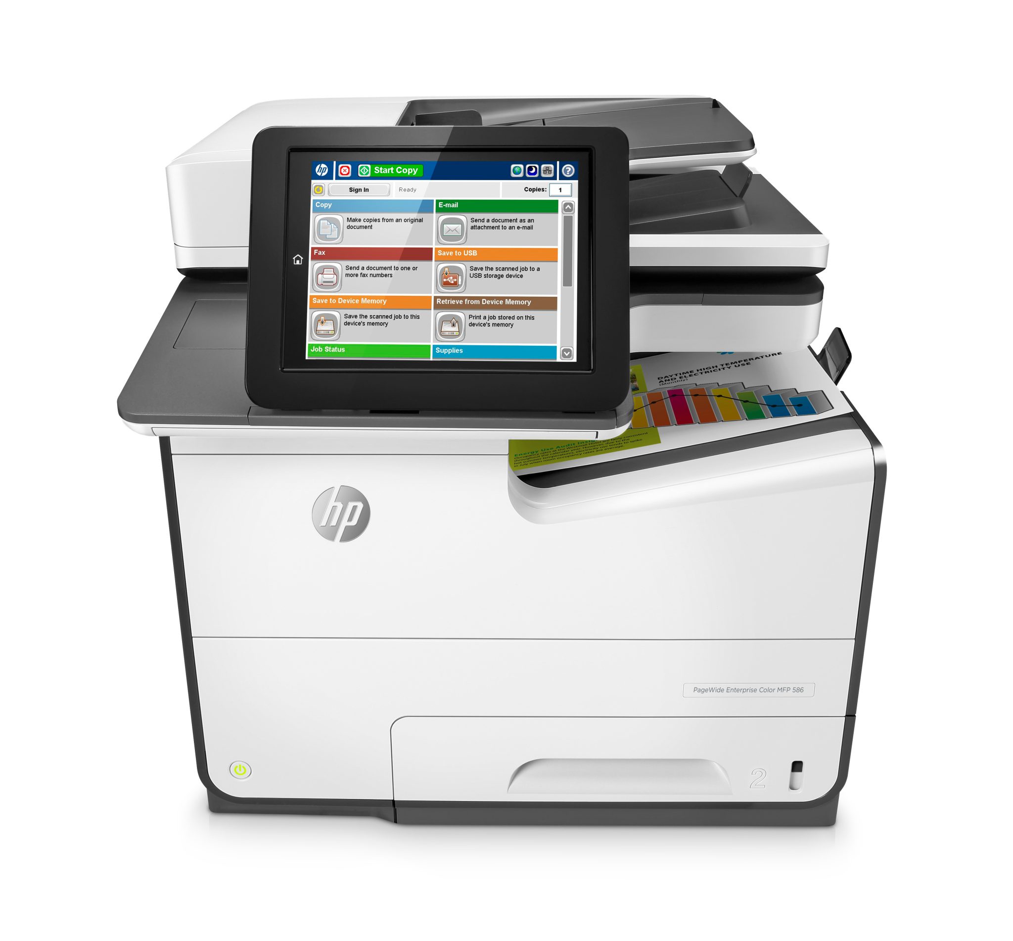 G1W40A - HP Pagewide Enterprise 586F MFP New