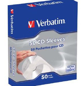 49992 - Verbatim CD/DVD Envelop 50st Wit