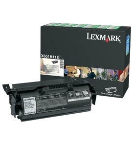 X651H11E - LEXMARK Toner Cartridge Black 25.000vel 1st