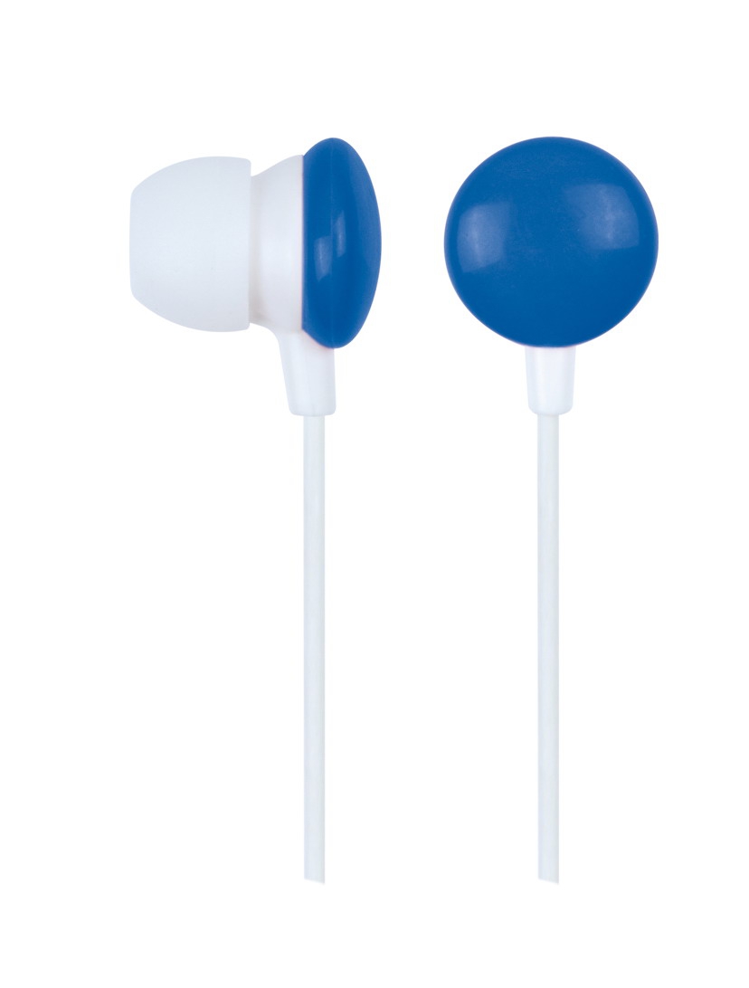 MHP-EP-001-B - Gembird Earphone Blue Smarties Wit/Blauw
