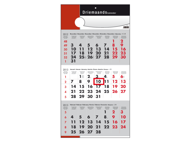 336041 - Quantore Kalender 3-Maanden 1st
