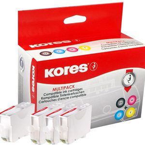 PGI-525BKVAL-KO - Kores Inkt Cartridge Black & Cyaan & Magenta & Yellow Multipack