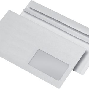 222340 - MAILmedia Venster Envelop DIN Lang 80gr Rechts Strip 1.000st