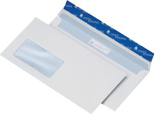 206010 - CYGNUS EXCELLENCE Venster Envelop Excellent 114x229mm 100gr Links Strip 500st Wit