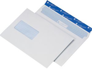 298112 - MAILmedia Venster Envelop 114x229mm Rechts Strip 500st Wit