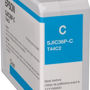 C13T44C240 - EPSON POS Inkt Cartridge SJIC36P Cyaan 1st