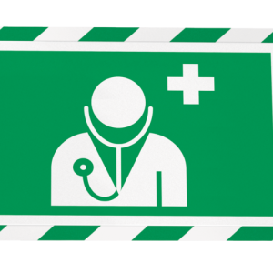 4944131 - DURABLE Infokader Zelfklevend Security Groen/Wit A4