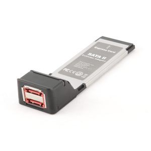 PCMCIAX-ESATA22 - Gembird Express Kaart 2x eSata Poorten to Free ExpressCard/34 Slot Nieuw 1st