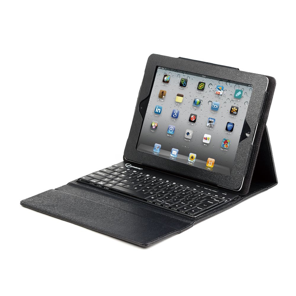 TA-KBT97-001 - Gembird Case iPad Lederkeycase iPad 2/3/4 Zwart
