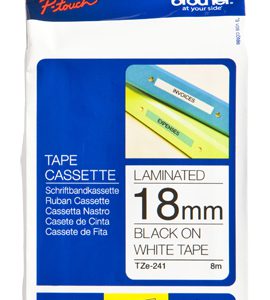 TZE-241CIV - Brother Lettertape P-Touch 18mm 8m Wit Zwart