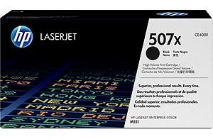 CE400X - HP Toner Cartridge 507X Black 11.000vel