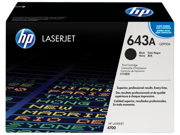 Q5950A - HP Toner Cartridge 643A Black 11.000vel