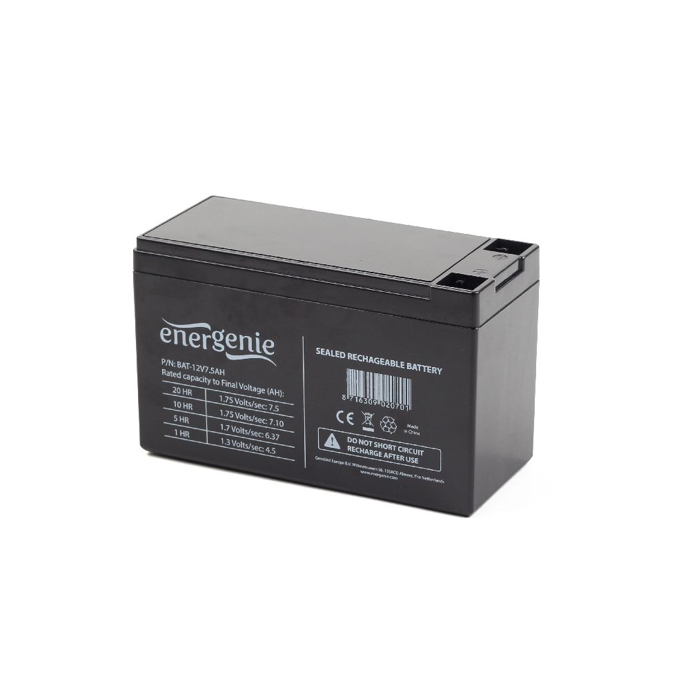 BAT-12V7.5AH - EnerGenie Batterij UPS 7.5AH 12V