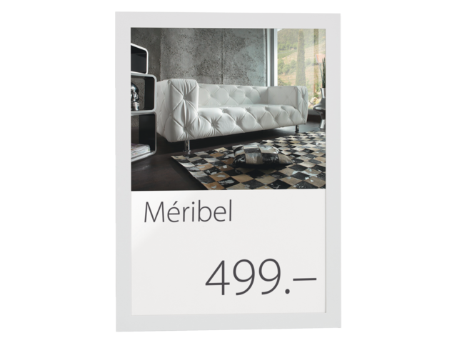 487202 - DURABLE Infokader Zelfklevend Wit A4