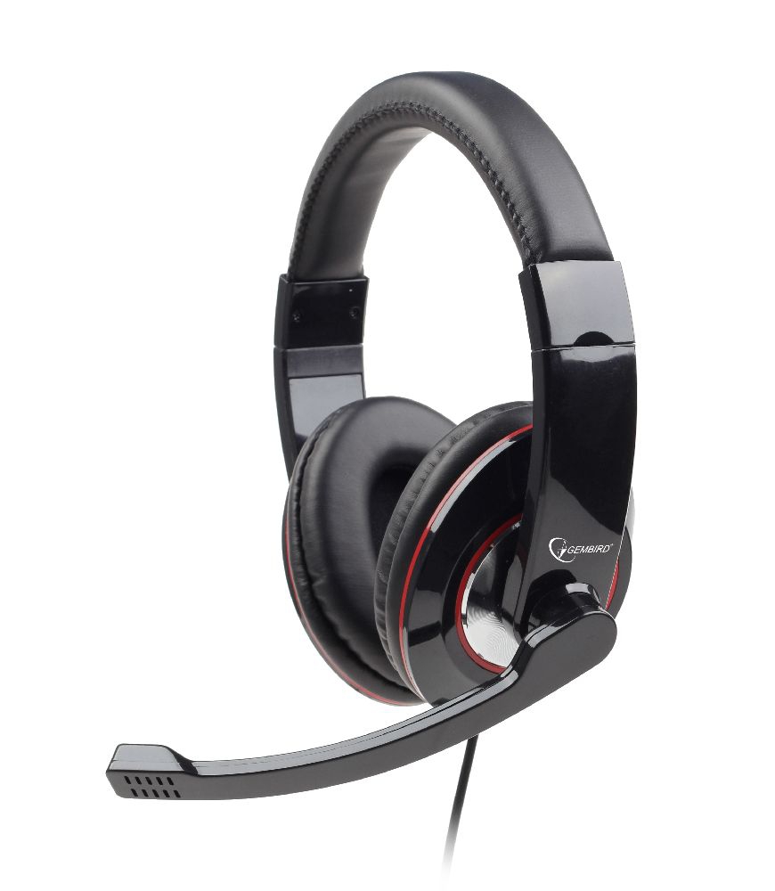 MHS-001 - Gembird Headset met Microfoon Hooggglans Zwart
