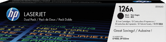 CE310AD - HP Toner Cartridge 126A Black 1.200vel 2st