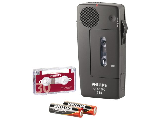 LFH0388 - PHILIPS Dicteerapparaat Pocket Memo Antraciet/Zwart