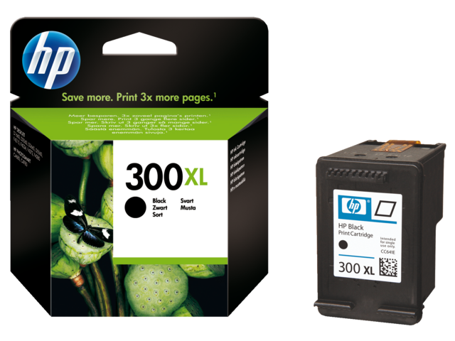 CC641EE - HP 300XL Black 12ml