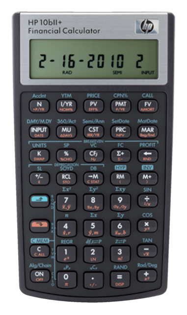 NW239AA - HP Calculator Zakelijk 10BII+