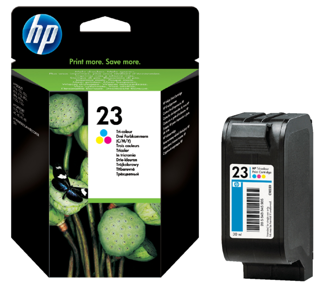 C1823DE - HP 23 Cyaan & Magenta & Yellow 30ml