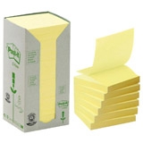R330-1T - 3M Post-It Z-Notes 76x76mm Geel 16st