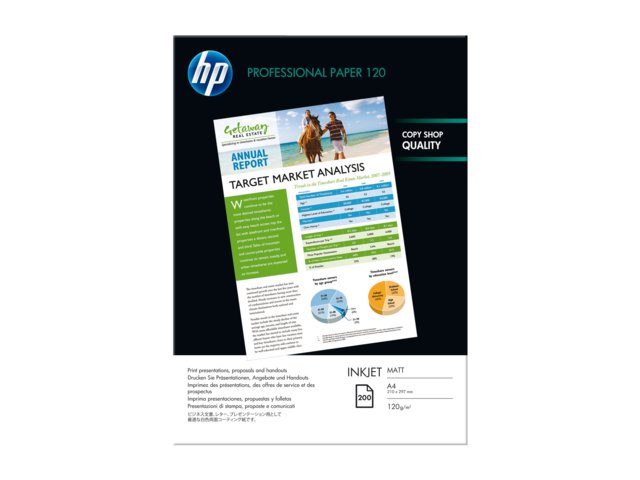 Q6593A - HP Kopieerpapier Professional A4 120g/m² Matt 200vel