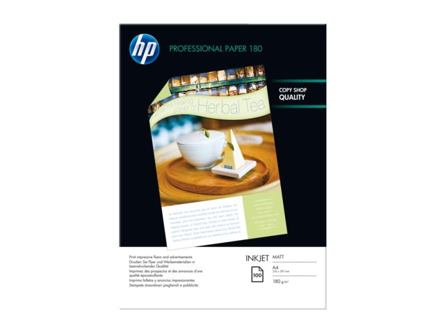 Q6592A - HP Kopieerpapier Professional A4 180g/m2 Matt 100vel