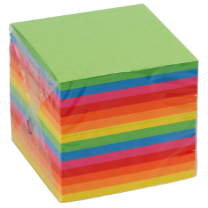 K-6303 - KANGARO Post-It Memoblok Losbladig 95x95x95mm Diverse Kleuren 700vel