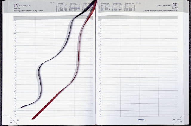 0.001.1345.01.6 - Brepols Agenda Bremax 1dag/1pag 21x29cm Zwart 1st
