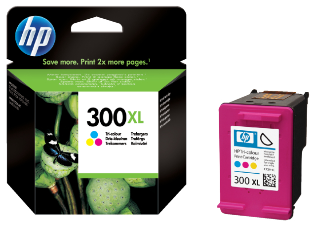 CC644EE - HP 300XL Cyaan & Magenta & Yellow 11ml
